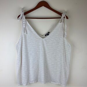 EXPRESS Woman’s Tank XL Tie Shoulder White